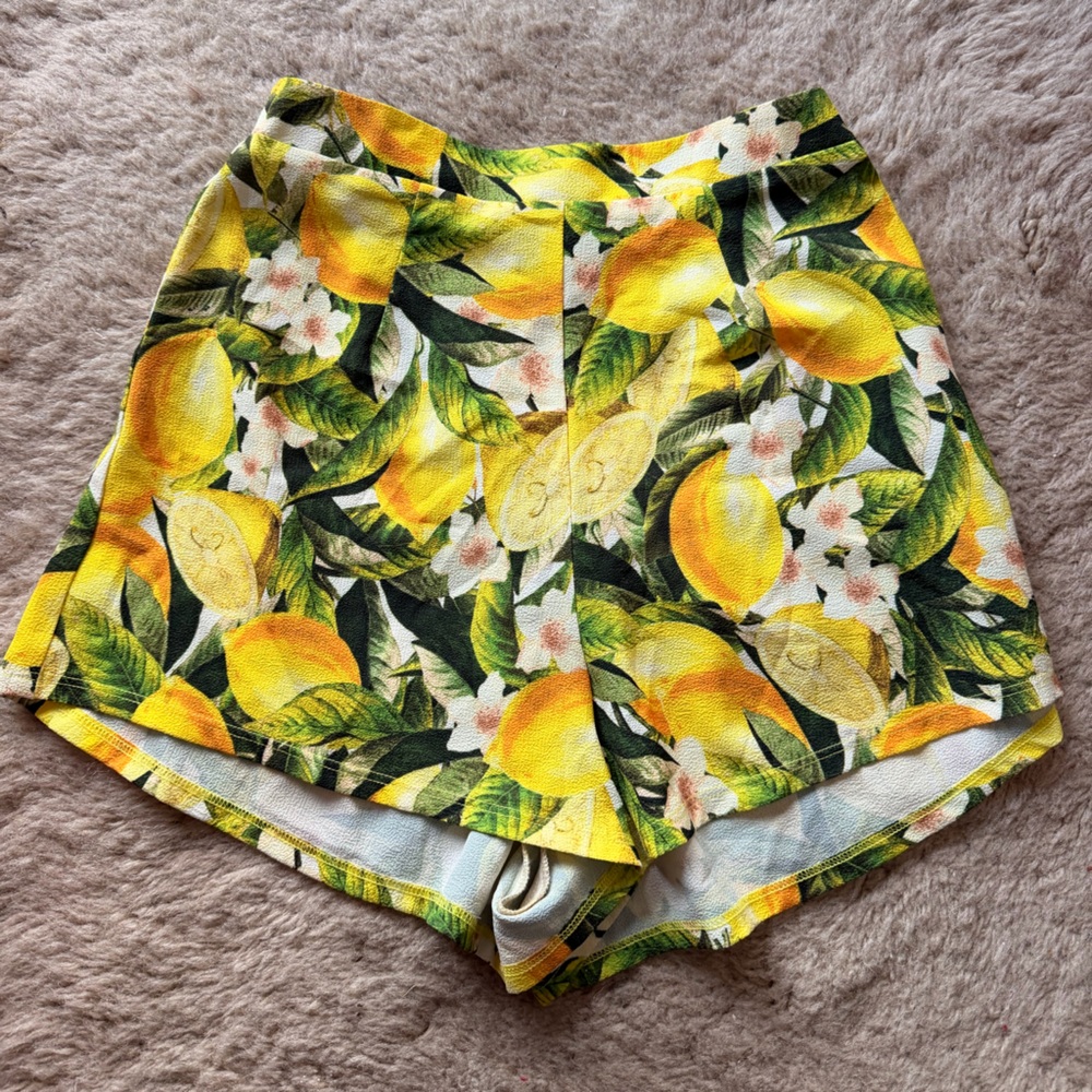 Show Me Your MuMu Lemon Print Shorts